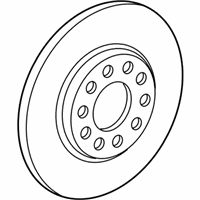 OEM 2022 Jeep Renegade Rear Brake Rotor - 68335207AA