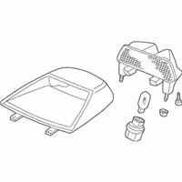 OEM 1994 Acura Integra Light Assembly, High Mount Stop (Excel Charcoal) - 34270-ST8-A12ZB