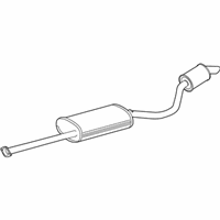 OEM Toyota Highlander Rear Muffler - 17430-0V301