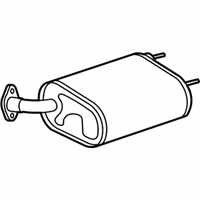 OEM 2013 Lexus ES350 Exhaust Tail Pipe Assembly, Left - 17440-31150