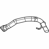 OEM 2009 Hummer H3 Exhaust Muffler Assembly (W/ Exhaust Pipe) - 94700609