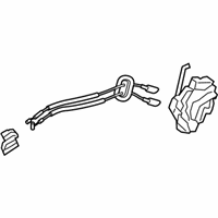 OEM Kia Cadenza Rear Door Latch Assembly, Right - 81420F6000