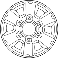 OEM 2001 Nissan Xterra Aluminum Wheel 15X7 - 40300-7Z110