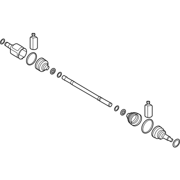 OEM 2021 Kia Niro EV Shaft Assembly-Drive, LH - 49500Q4000