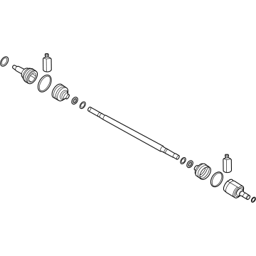 OEM 2020 Kia Niro EV Shaft Assembly-Drive, RH - 49501Q4000