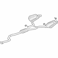 OEM 2019 Cadillac CT6 Muffler & Pipe - 84515005