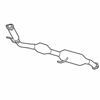 OEM 2019 Toyota Camry Converter & Pipe - 17410-25100