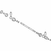 OEM 2021 Hyundai Kona Electric Shaft Assembly-Drive RR, RH - 49601-J9000