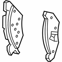 OEM 1998 Lincoln Town Car Rear Pads - 2W1Z-2200-AA