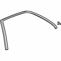 OEM 2002 Acura MDX Sub-Seal, Right Rear Door - 72825-S3V-A01