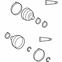 OEM Pontiac Vibe Boot Kit, Front Wheel Drive Shaft Tri-Pot & Cv Joint - 19204684