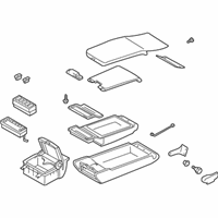 OEM Infiniti Q45 Rear Seat Armrest Assembly - 88700-AT915