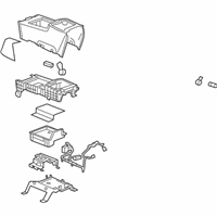 OEM GMC Sierra 2500 HD Console Assembly - 19329539