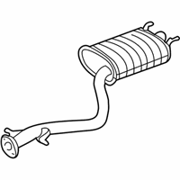 OEM 2004 Lexus IS300 Exhaust Tail Pipe Assembly - 17430-46660
