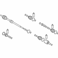 OEM 2020 Kia Forte Shaft Assembly-Drive, RH - 49501M7300