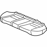 OEM 2008 Acura TSX Pad & Frame, Rear Seat Cushion - 82132-SEA-J01