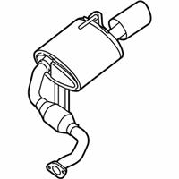 OEM 2016 Nissan Maxima Exhaust, Main Muffler Assembly - 20100-ZY71A