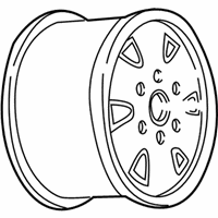 OEM GMC K3500 Wheel Rim - 9592244