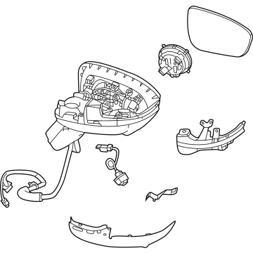 OEM 2021 Nissan Rogue Door Mirror Assy-RH - 96301-6RF4A