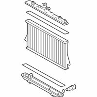 OEM 2015 Toyota Highlander Radiator Assembly - 16400-0P410