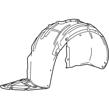 OEM 2020 Cadillac CT4 Fender Liner - 84649707