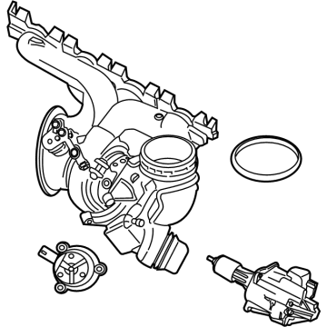 OEM 2021 BMW X2 TURBOCHARGER WITH EXHAUST MA:116030 - 11-65-9-845-817
