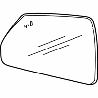 OEM Cadillac CTS Mirror Glass - 22814961