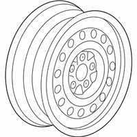 OEM 2007 Saturn Relay Wheel, Steel - 9596018