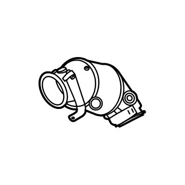 OEM BMW X5 Exchange Catalytic Converter.Close To Engine Top - 18-32-7-856-827