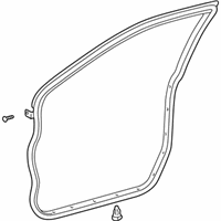 OEM 2007 Toyota Highlander Weatherstrip - 67861-48021