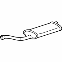 OEM 1998 GMC K3500 Exhaust Muffler Assembly (W/ Exhaust Manifold Pipe) - 15735464