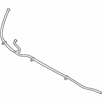 OEM 2013 BMW 135is Hose Line, Headlight Cleaning System - 61-67-7-892-579