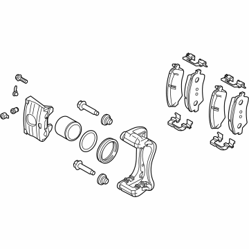 OEM Hyundai Ioniq 5 BRAKE ASSY-FR, LH - 58110-GI000