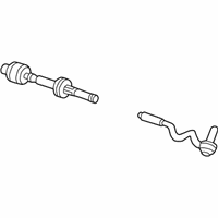 OEM 1993 BMW 325is Tie Rod Assembly, Left - 32-11-1-139-315