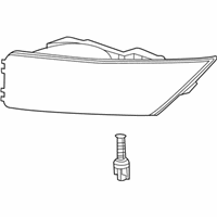 OEM 2005 Saturn Ion Fog Lamp Assembly - 22691598