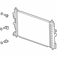 OEM 2014 Chevrolet Cruze Radiator Assembly - 13393984