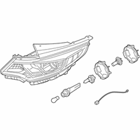 OEM 2018 Kia Optima Driver Side Headlight Assembly - 92101A8060