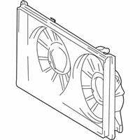 OEM 2001 Toyota Prius Fan Shroud - 16711-21021