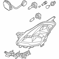 OEM 2007 Nissan Altima Driver Side Headlamp Assembly - 26060-JA10A