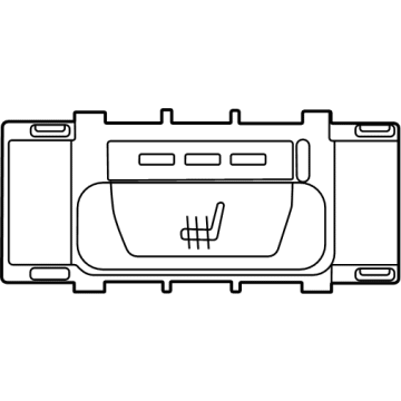 OEM 2020 BMW X6 SEAT HEATING SWITCH, REAR LE - 61-31-6-828-057