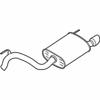 OEM 2021 Ford Mustang Rear Muffler - JR3Z-5230-FD