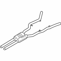 OEM 2012 BMW 535i GT xDrive Center Pipe - 18-30-7-646-934