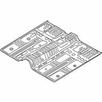 OEM Hyundai Santa Fe XL Panel-Center Floor - 65111-B8000