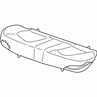 OEM 2000 Hyundai Sonata Frame & Pad Assembly-Rear Seat Cushion - 89150-38000