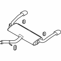 OEM Kia Forte Rear Muffler Assembly - 28710M7900