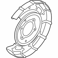 OEM 2005 Kia Sorento Rear Brake Back Plate Assembly, Left - 582513E200