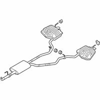 OEM 2021 Ford Explorer Muffler & Pipe - L1MZ-5230-K