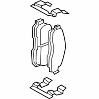 OEM 2009 Mercury Mountaineer Front Pads - 8L2Z-2V001-B