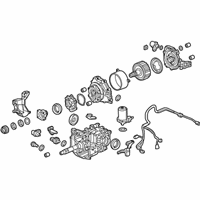 OEM 2014 Acura RDX Carrier Assembly, Rear - 41200-R8D-030