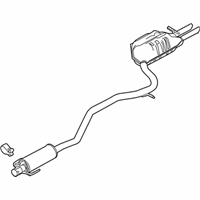 OEM Mercury Muffler & Pipe - 9E5Z-5230-K